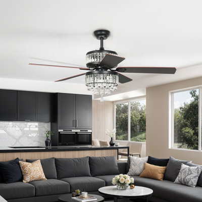 Kerissa 52'' Ceiling Fan with Light Kit