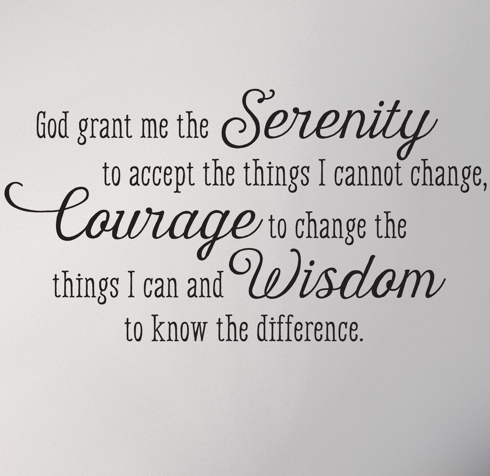 Winston Porter Serenity Prayer Whimsical Wall Decal & Reviews | Wayfair