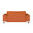 Camel Modern Genuine Leather Loveseat-33133430