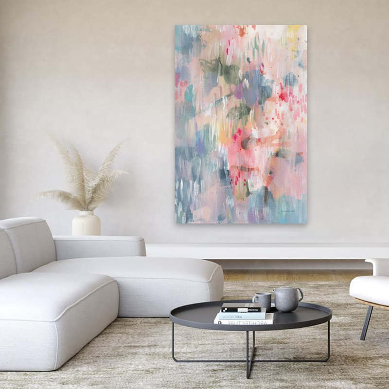 Art abstrait abstrait et turquoise apaisant, H 60 po x l 40 po