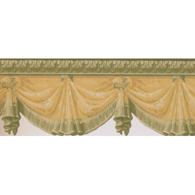 Grande bordure de papier peint suspendue au mur Kropp L 9 pi x l 180 po Kropp