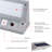 Solar Powered Outdoor Wall Light with Motion Sensor 6000K