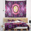 Tapisserie abstraite psychédélique abstraite rose vif-28495934