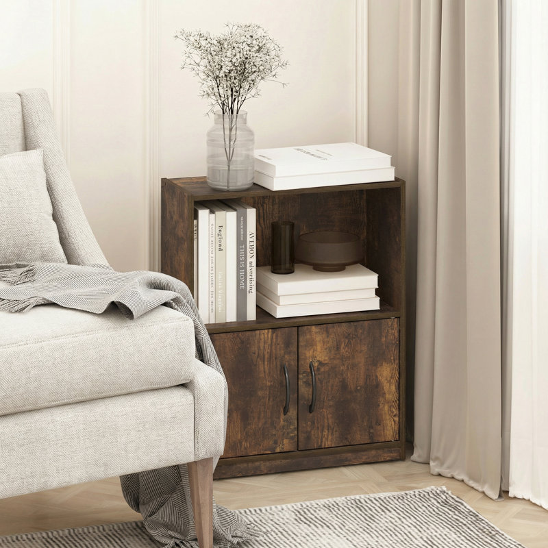Tavio 55.37cm W Manufactured Wood Shelving Unit