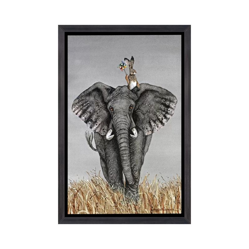 «After The Parade» - reproduction, H 26 po x l 18 po x 1,5 po, Toile avec cadre noir patiné