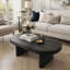 Table basse moderne cannelée ovale-922008077
