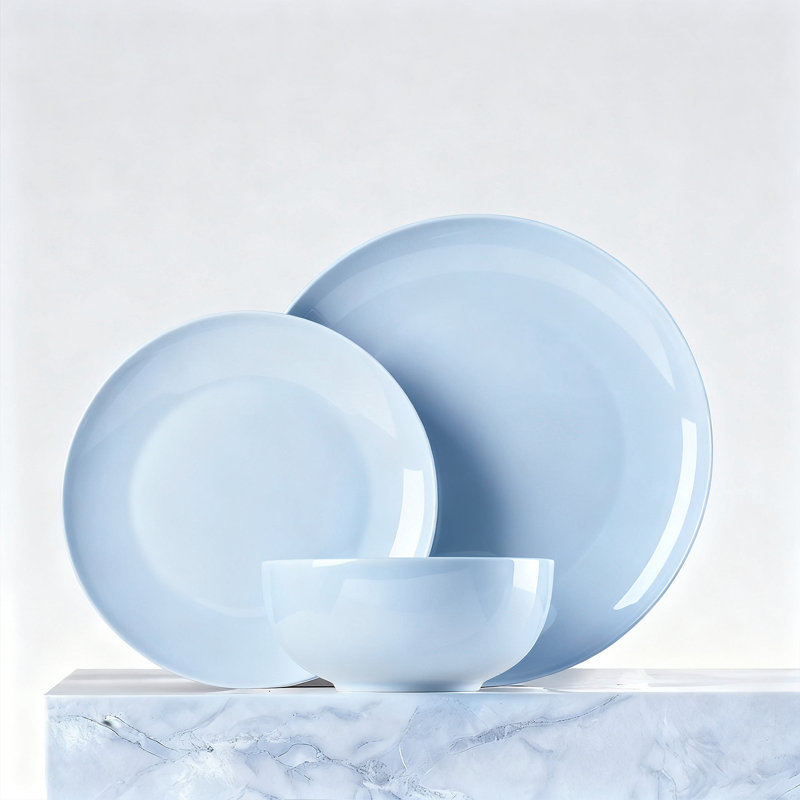 12-piece Dinnerware Set, Service For 4, Blue