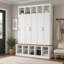 Armoire de rangement d'entrée de style ferme U-Can avec porte-chaussures et casiers d'exposition