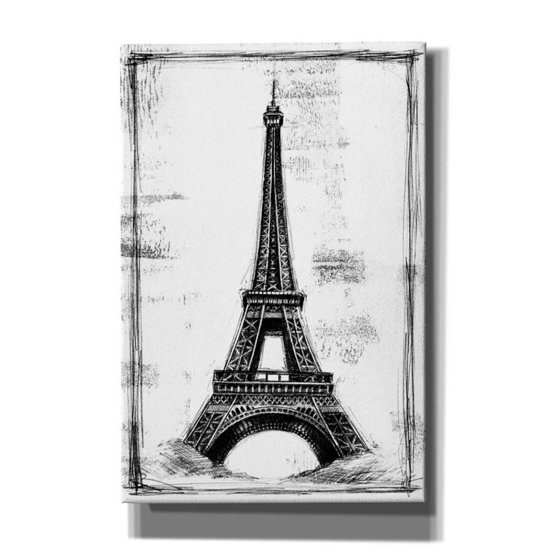 «European Icon Blueprint I» par Ethan Harper, estampe numérique sur toile, H 18 po x l 12 po x P 0,75 po