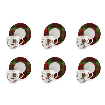 Tartan Gnome Porcelain Coffee Cup