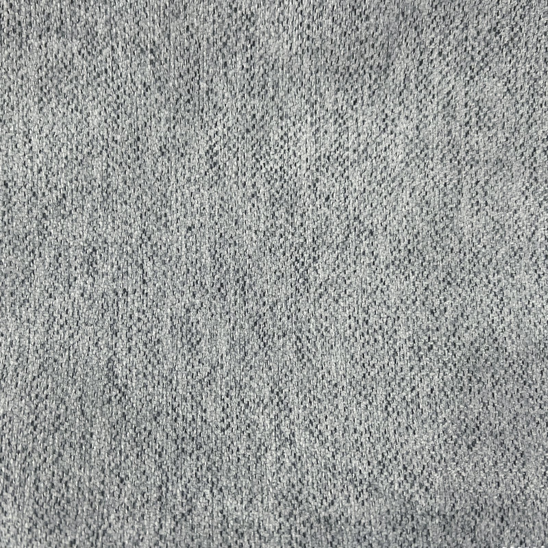 Chaise de bureau pivotante en métal noir en gris clair Chenille, Light Grey