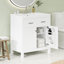 Ensemble de meuble-lavabo moderne 30 po avec lavabo en céramique, armoire 2 portes, tablette et portes à fermeture douce 30 po-452384017