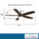 52" Airetor 5 - Blade LED Standard Ceiling Fan with Pull Chain and Light Kit Included