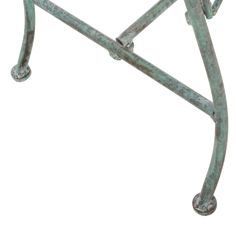 Banc de jardin en métal Geddes, Vert antique