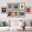 " Mushroom Abstract Botanical Blue Red Dots Japanese Pumpkin By Yayoi Kusama " 8 - Pieces-92573896-92573898