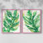 Parchemin Palms III - reproduction encadrée de qualité supérieure - prête à être accrochée - aucun clou requis - aucun clou requis-238634000-238634006