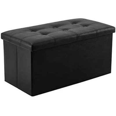 Repose-pieds avec rangement et repose-pieds pour la chambre à coucher et le couloir avec repose-pieds rembourré de mousse