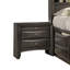 Ensemble de chambre à coucher grand 4 pièces avec tiroirs Simo, gris-118445313-118445314