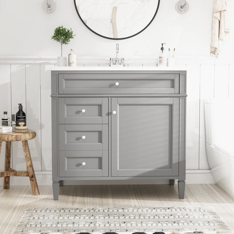 Armoire d'appoint Retha, Gris