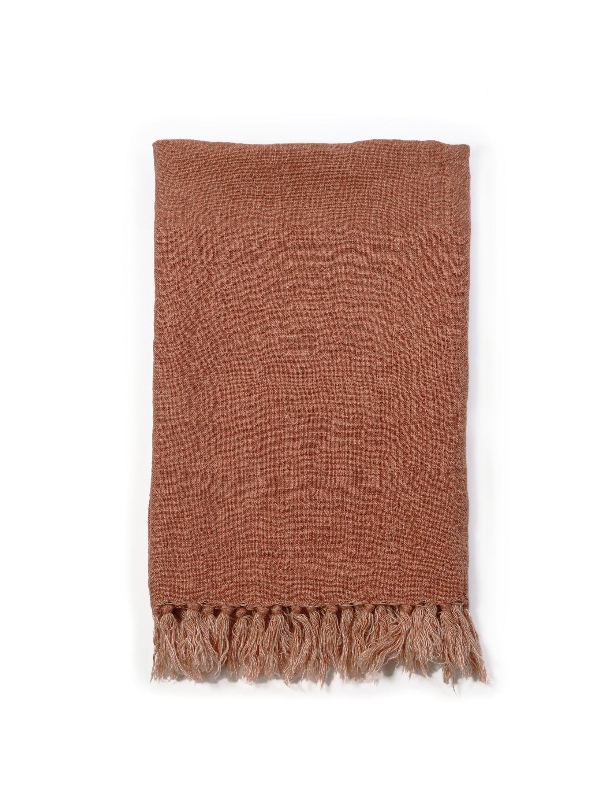 Rust coloured throw discount rug