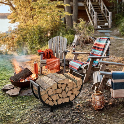 60cm W Metal Log Rack