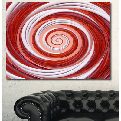 " Christmas Candy Cane Spiral "