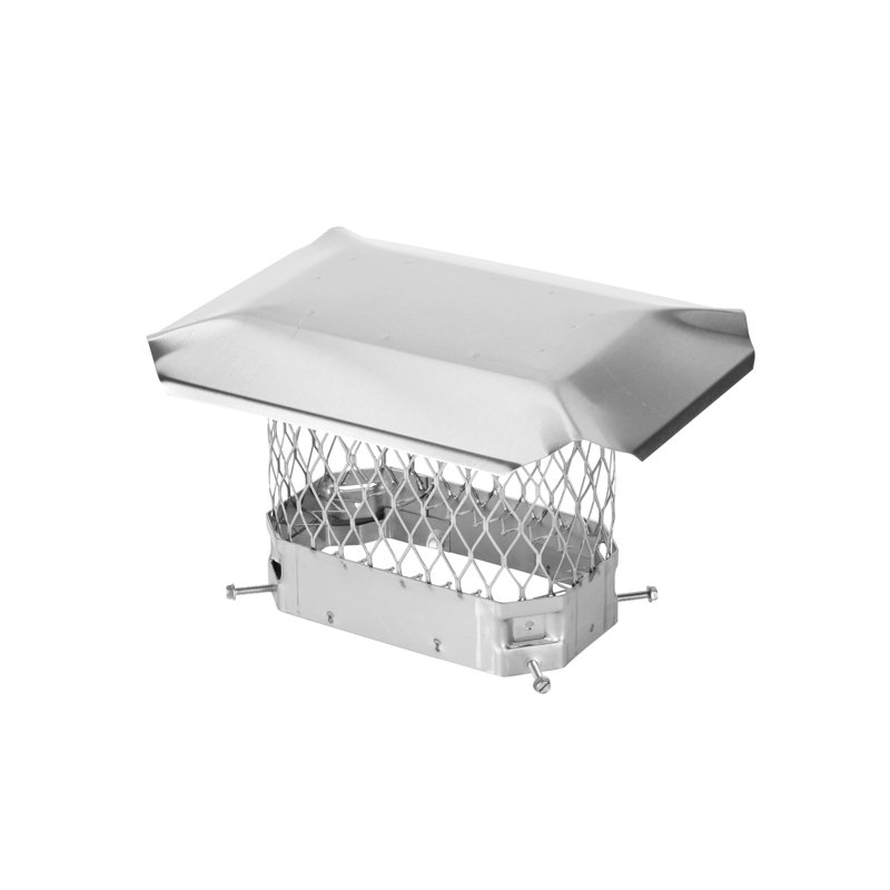 Bouchon de cheminée coulissant en acier Gussie, 5 po x 9 po
