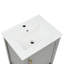 Meuble-lavabo avec lavabo, armoire de salle de bain 20 po avec porte à fermeture douce-124573624