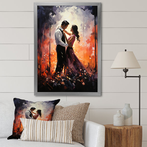 Winston Porter Luehrsen Romantic Dance Of Wedding Couple II On Canvas ...