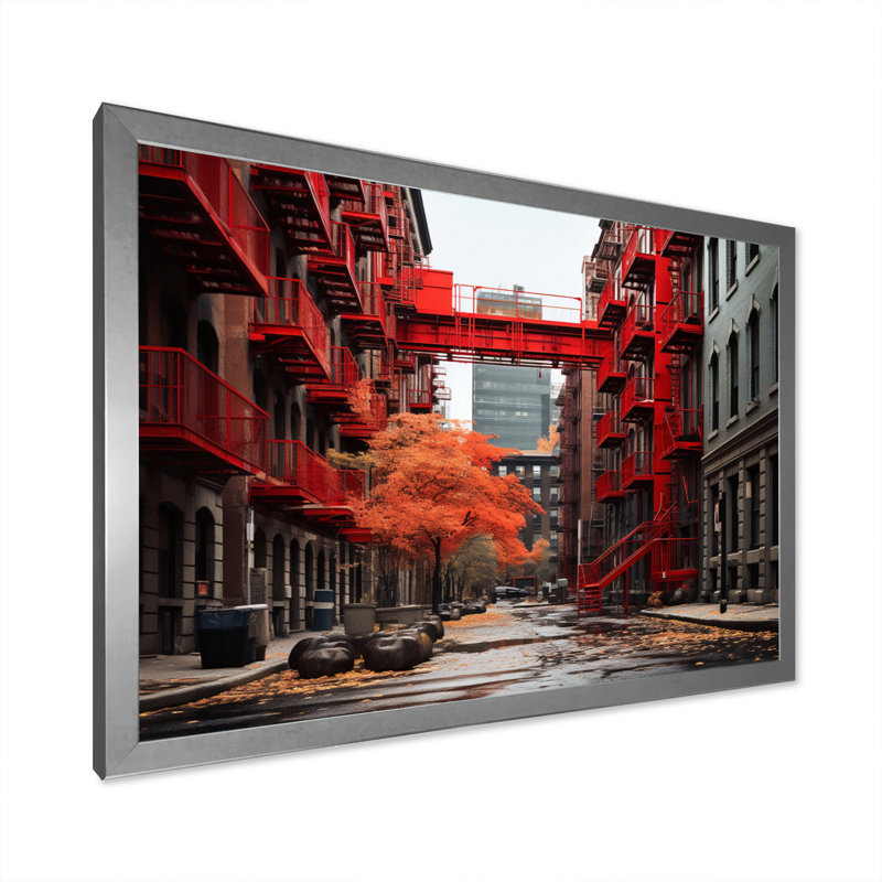 Canada Montreal Melody I - impression, H 30 po x l 40 po x P 1,5 po, Cadre photo argenté