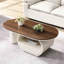 Table basse 48,03 po en métal blanc