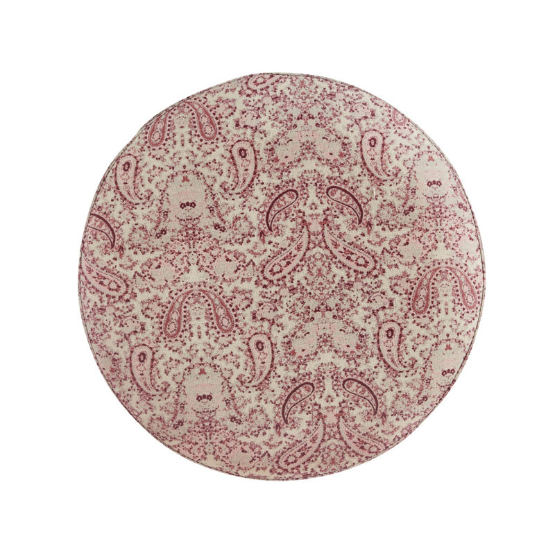 Repose-pieds Bethinn, Rose / blanc
