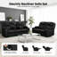 Adorn Black Pu Leather Electric Recliner 3 & 2 Seater Sofa Set  -932738511