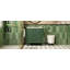 Ensemble de meuble-lavabo simple 30 po avec 3 tiroirs, meuble-lavabo autoportant avec cadre en bois massif, vert 30 po-118592782
