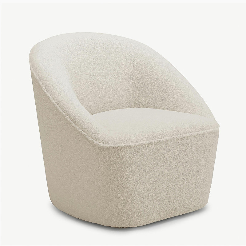 Fauteuil pivotant Anson Boucle