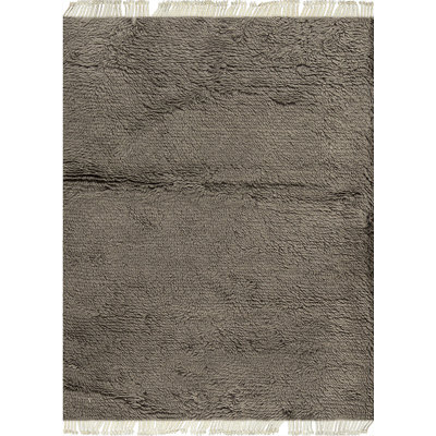 Tapis brun de haute qualité noué à la main