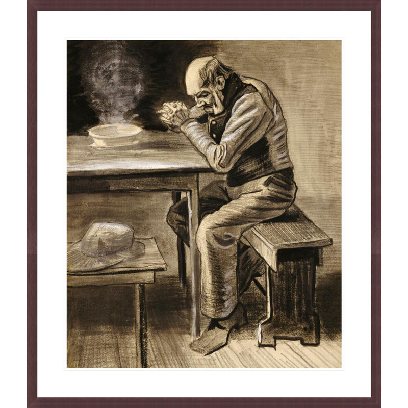 «The Prayer» par Vincent van Gogh, impression giclée encadrée, H 38,53 po x l 33,5 po