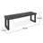 Wood Bench In Dark Grey - Ideal For Outdoor Social Gatherings, 60" W X 15" D 18" H Patio Functional And Stylish, 61.23"w 15.33"d 18.4"h
