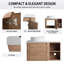 36" Wall Mounted Single Bathroom Vanity with Ceramic Sink-1883034525-1883034521