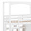 Lit mezzanine avec garde-robe, tablettes de rangement