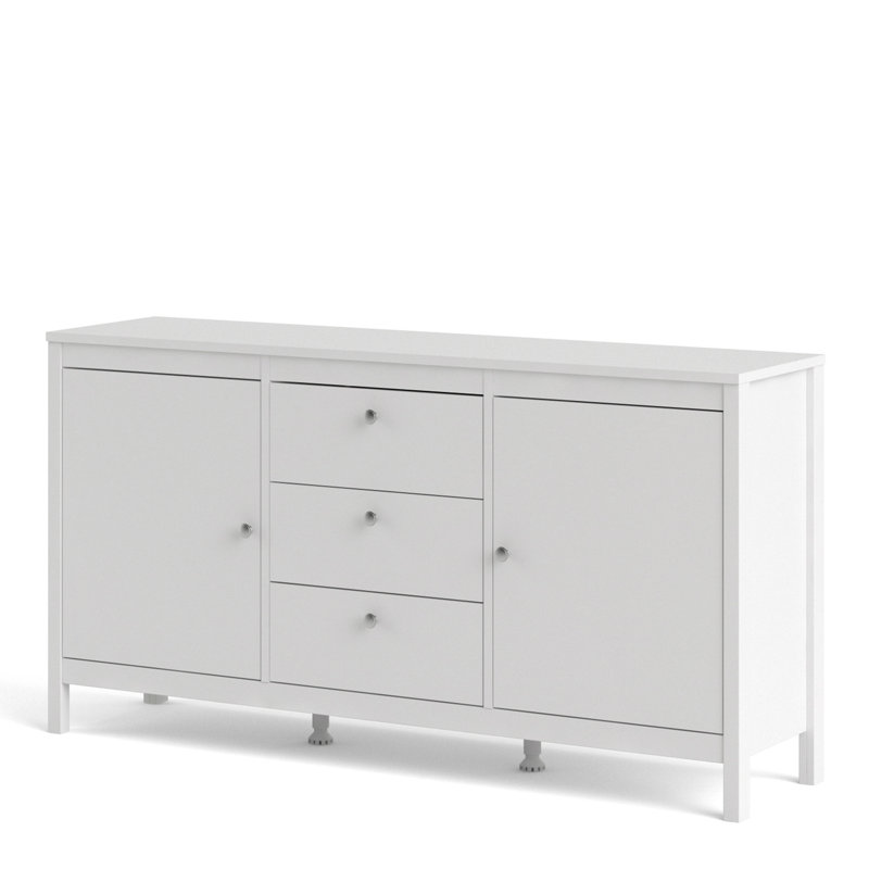Cynsere 151.2 Cm Wide 3 Drawer Sideboard, White
