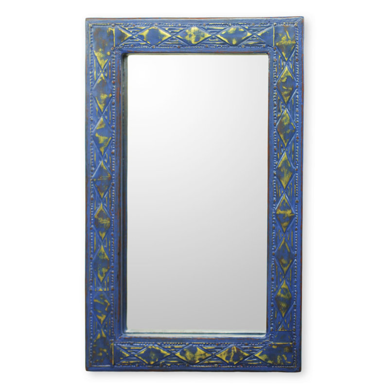 Khadeeja Wood Flat Wall Mirror