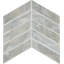Mosaïque murale en verre à chevrons 1 "x 6" Starcastle (ensemble de 15)-109142547