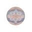 Tapis rose et bleu à motif géométrique tissé lavable à la machine-565142326
