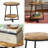 Modern Side Table,Rustic End Table,Round Coffee Table
