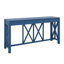 60'' Acacia Veneer Console Table With 4 Drawers, X-Design Entryway Table With Open Bottom Storage, Solid Acacia Legs-820881808