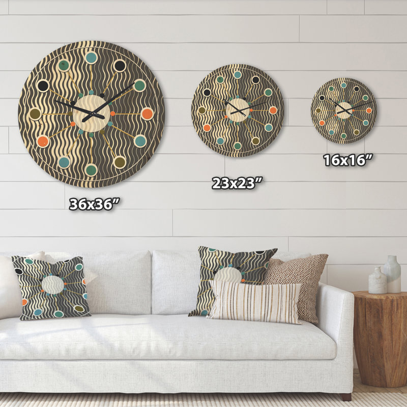 Horloge murale géométrique, Grand