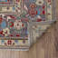 Tapis de zone en laine oushak 9 pi 1 po x 12 pi 5 po one-of-kind-noué la main Piffard