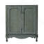 Ensemble de meuble-lavabo double 60 po, armoire de salle de bain rétro avec deux lavabos en céramique séparés et boutons antiques, armoire de rangement avec pieds en bois d'hévéa et tablettes réglables