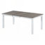Ensemble de table de salle à manger de style rétro avec table extensible et 6 chaises rembourrées (brun) TREXM